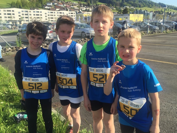 Kids Running: Abendlauf am 3. Lauf des „go-in 6 weeks“ in Dierikon