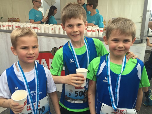 Kids Running: 3er-Delegation am Luzerner Stadtlauf